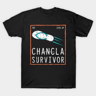 Chancla Survivor Funny Spanish Mexican Culture T-Shirt